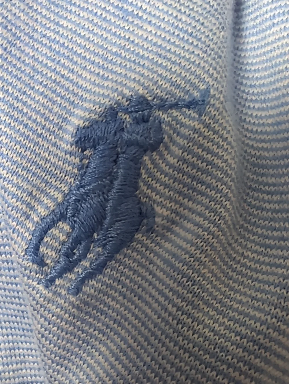 Polo by Ralph Lauren Pale Blue Short-Sleeve Polo Shirt. Size Large